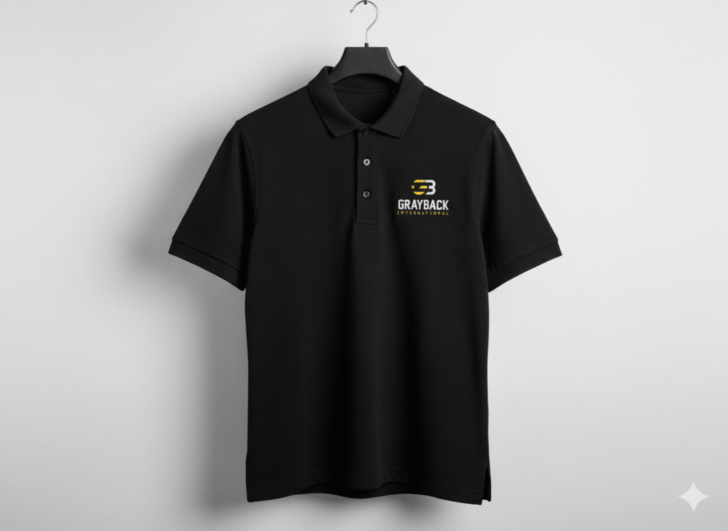 black polo shirts manufacturer