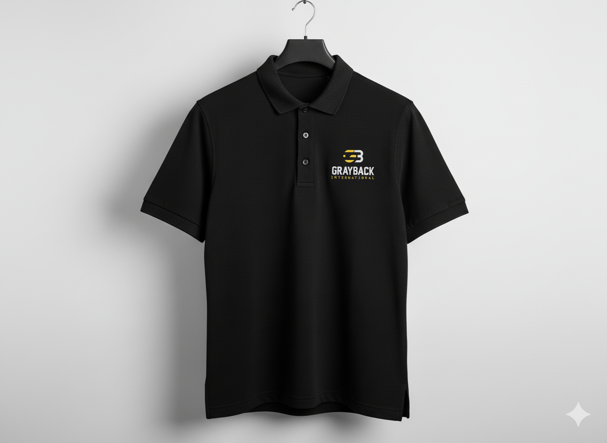 black polo shirts manufacturer