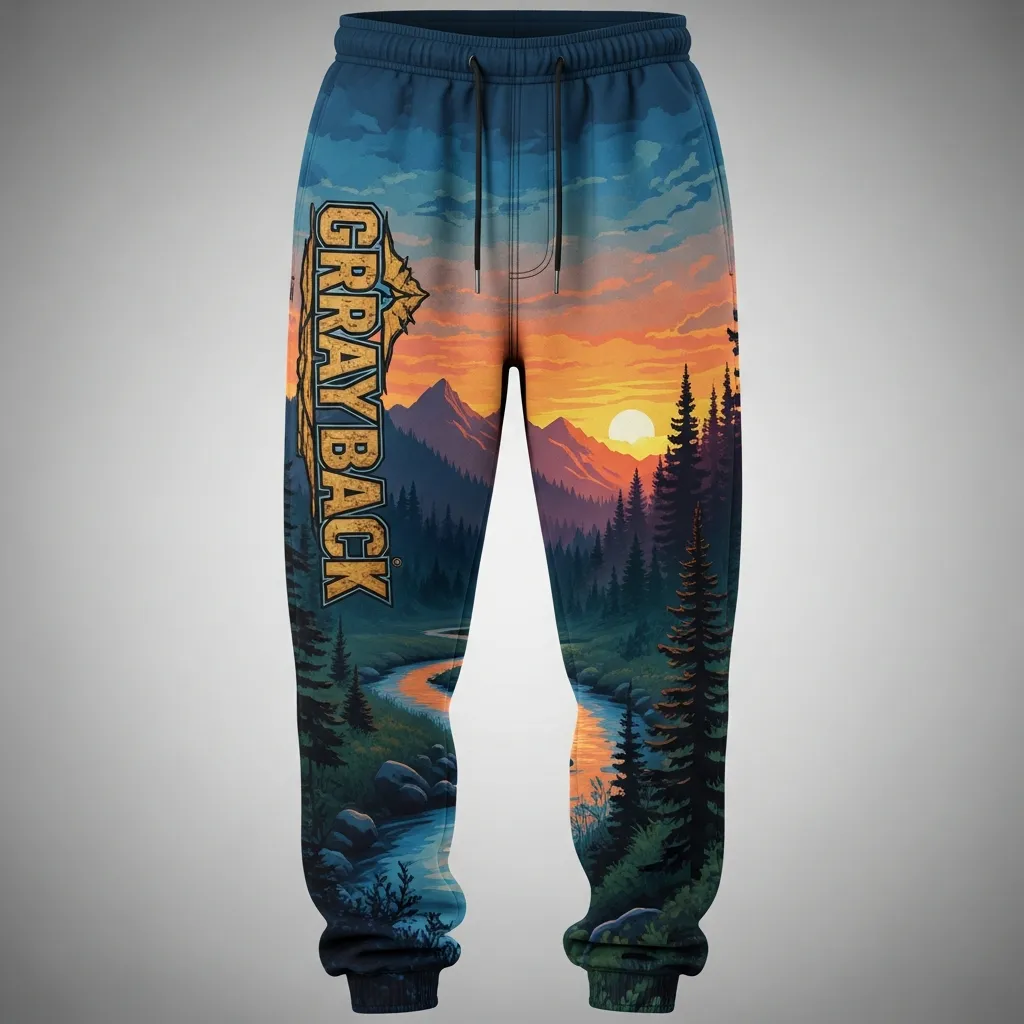 custom sublimated sweatpants manufacturer