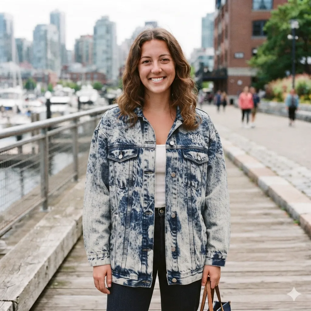 Acid Washed Denim Jacket Maker