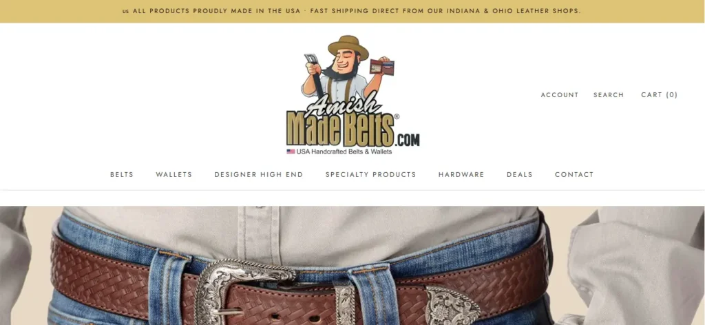 Amish Made Belts