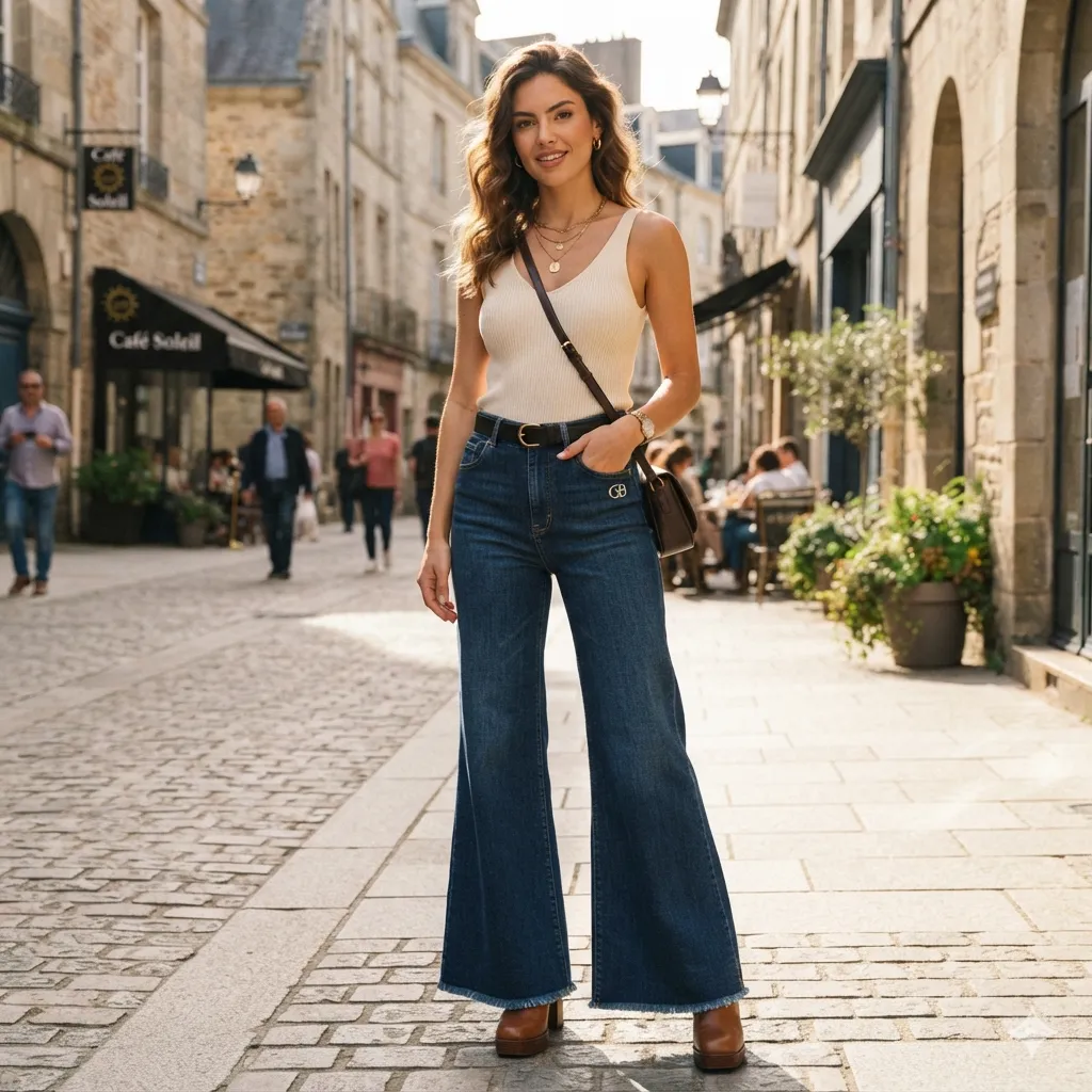 Custom Flared Denim Jeans Manufacturer