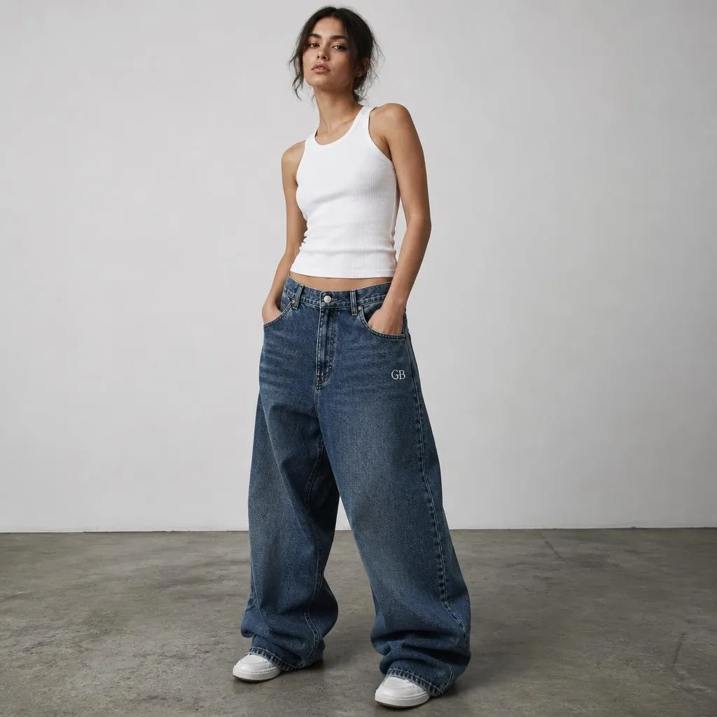 Custom Oversized Denim Jeans Manufacturer