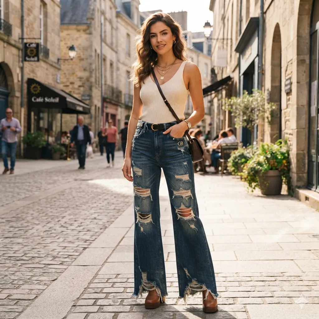Distress Denim Pants Manufacturer