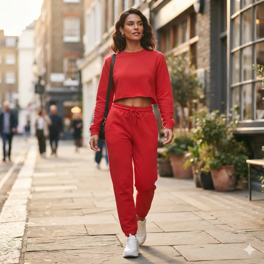 Private Label Crop Top Tracksuits Wholesaler