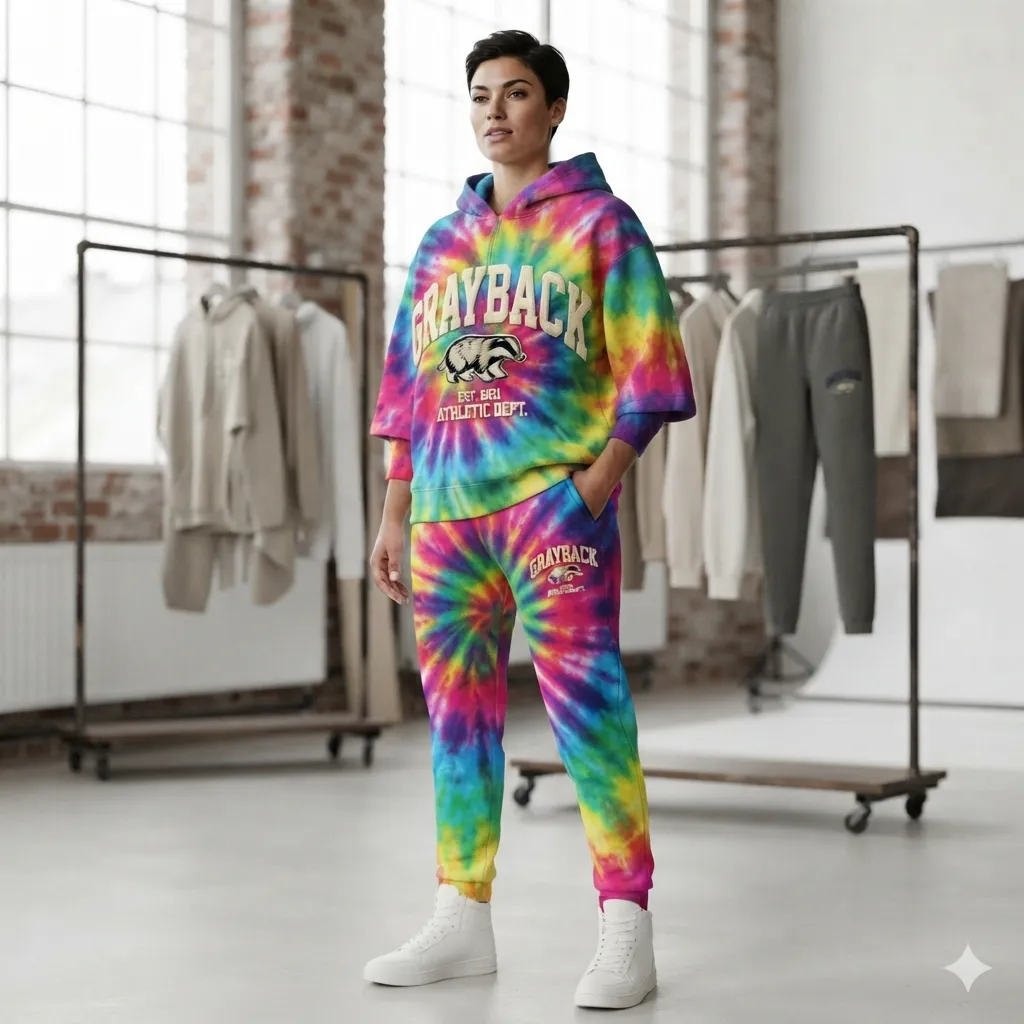Private Label Tie Dye Tracksuits Maker