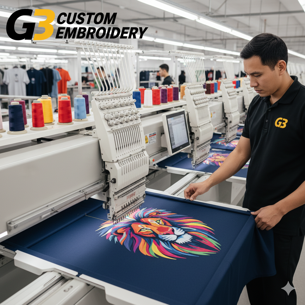 custom embroidey grayback