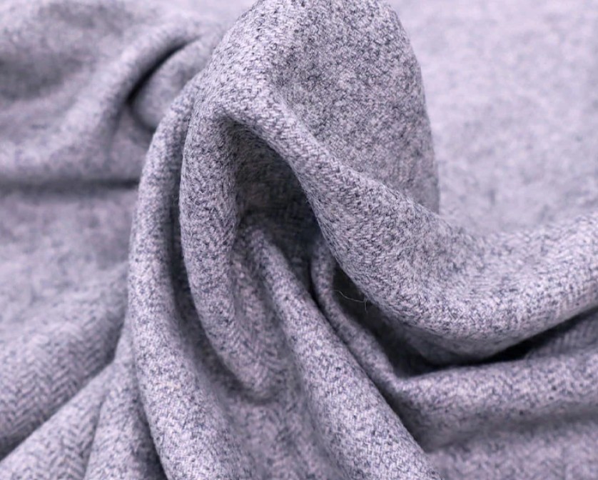 grey wool by custom clothing manufacturer