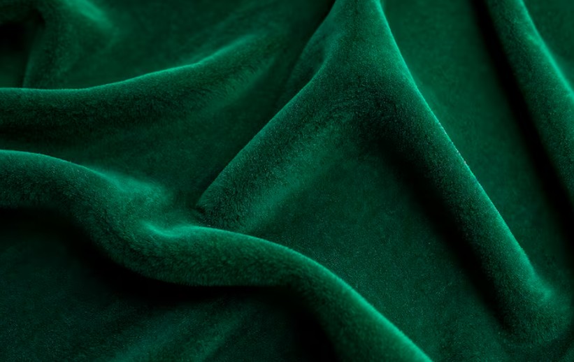 green velour by custom clothing manufacturer