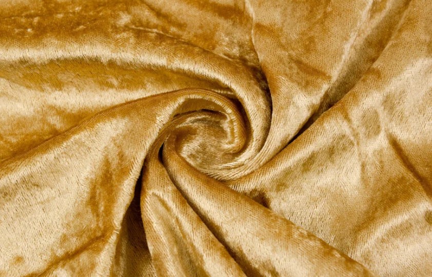 tan velour by custom clothing manufacturer