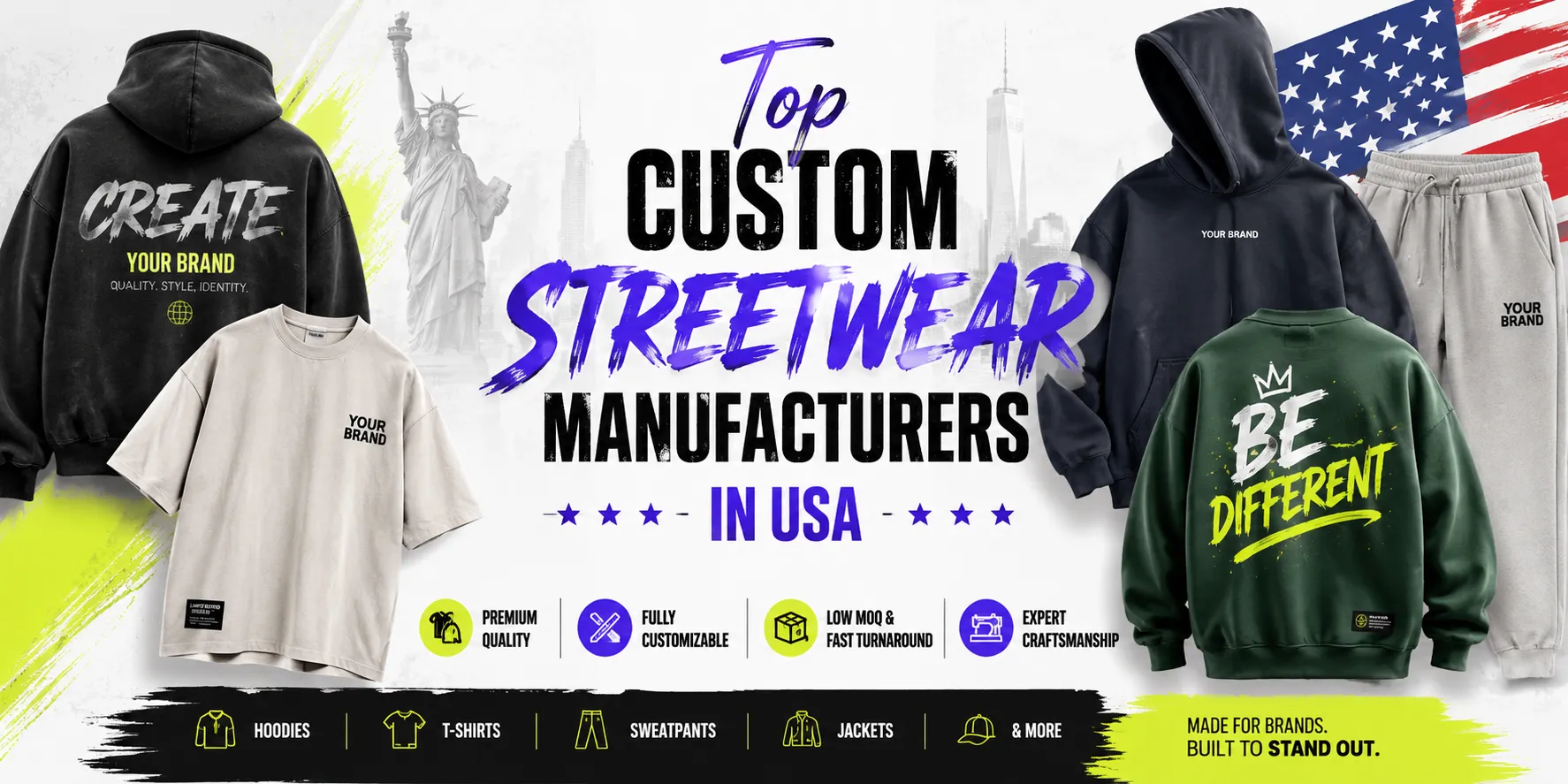 Custom Streetwear Manufacturer in USA